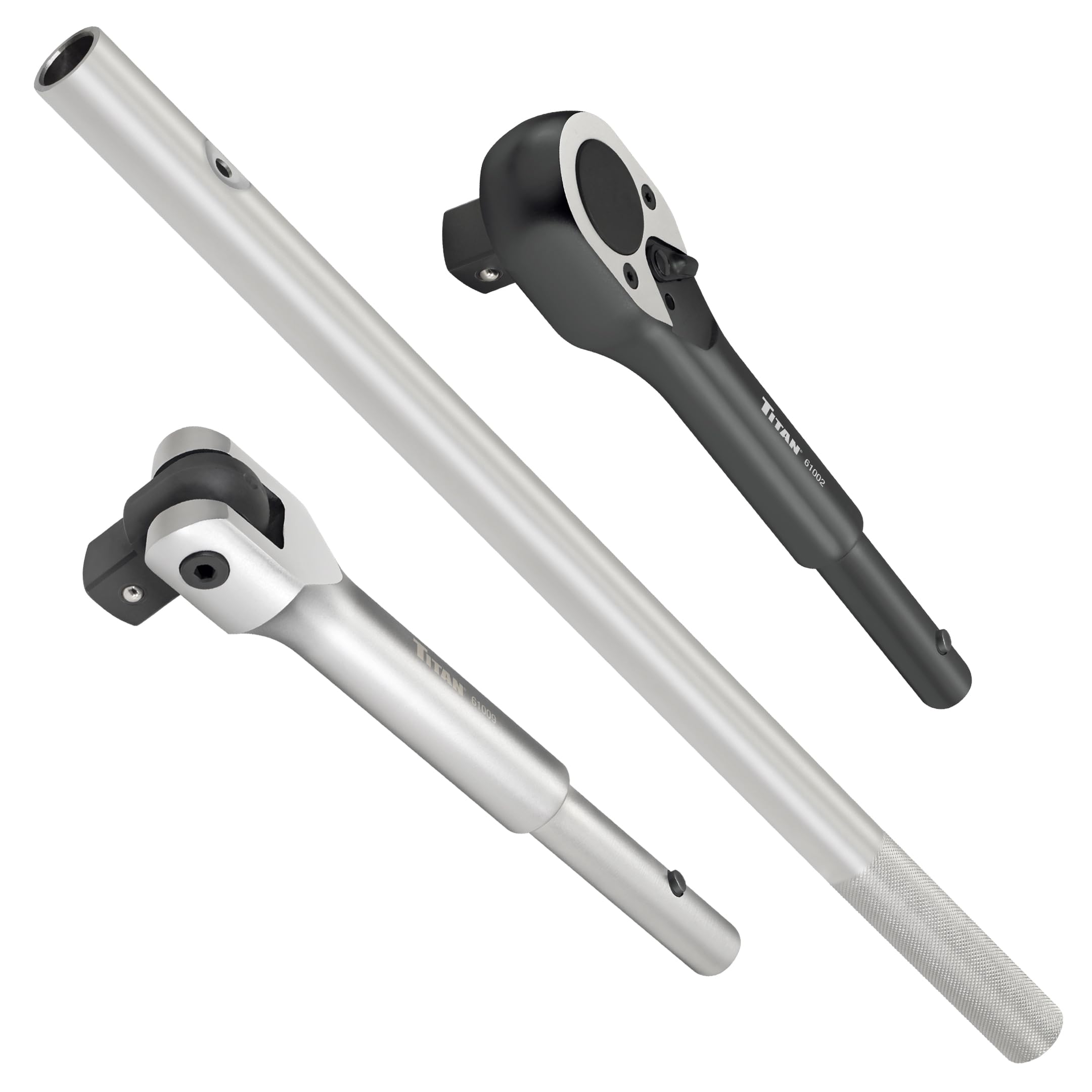 Titan Bar-X 61323 3-Piece 1-Inch Drive Interchangeable Ratchet and